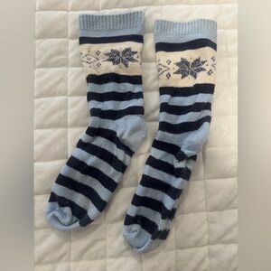 Gap Blue Striped Winter Socks